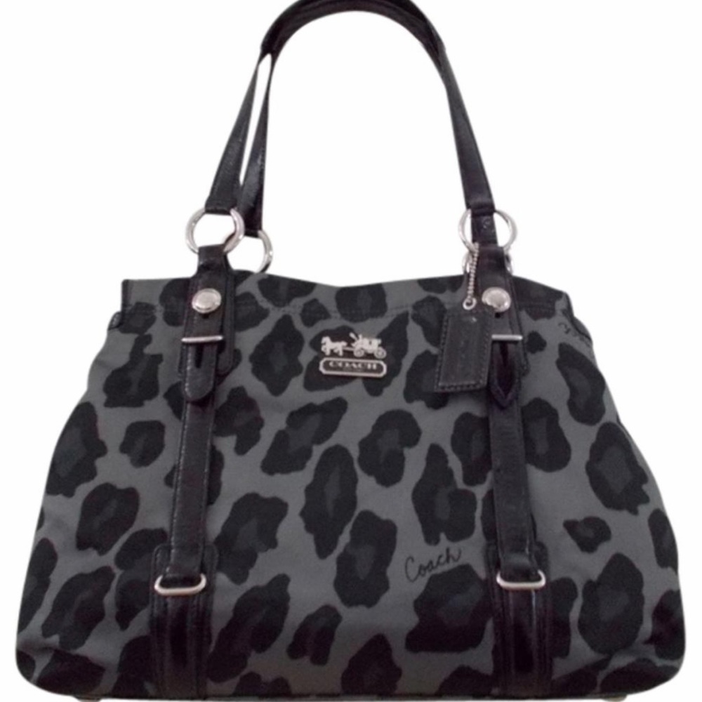 Coach Madison Ocelot Mia Canvas Bag